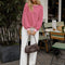 Luvoria Crew-Neck Open-back Sweater