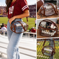 Luvoria Transparent Football Crossbody Bag