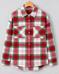 Luvoria Christmas Plaid Button-Down