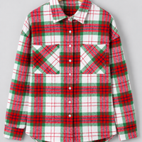 Luvoria Christmas Plaid Button-Down