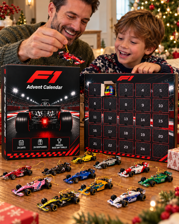 Racing advent calendar product display