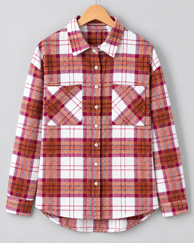 Luvoria Christmas Plaid Button-Down
