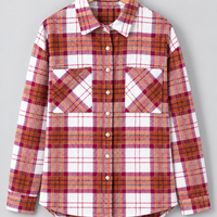 Luvoria Christmas Plaid Button-Down