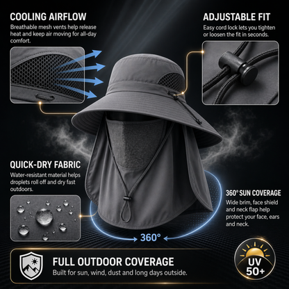 Luvoria™ Ultimate 360° All Terrain Sun Hat